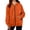 504_Orange, variant on QASIEATN Fall Zip Up Hoodies for Women Fashion Pocket Long Sleeve Hooded Threaded Sweater Ladies Zipper Top