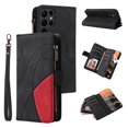 thumbnail image 1 of Compatible with Samsung Galaxy S23 Ultra 5G Wallet Case with Card Slots PU Leather Zipper Flip Folio Cover, 1 of 5
