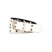No Boundaries Women's Double Grommet Reversible Belt, Black/White