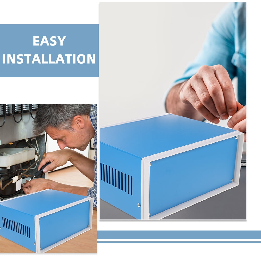 Mobestech Metal Junction Box for Electrical Wiring and Electronic Project Enclosures, Ideal for Home and Industrial Use