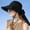 Black, variant on Womens Sun Hat UPF 50+ Wide Brim Gardening Hat with Neck Flap