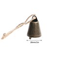 thumbnail image 3 of Lilixerw Christmas Jute Rope Brass Bell,Rustic Metal Cow Bell for Christmas Decor,Xmas Home Porch Decoration,1 x 1.4 Inch, 3 of 6