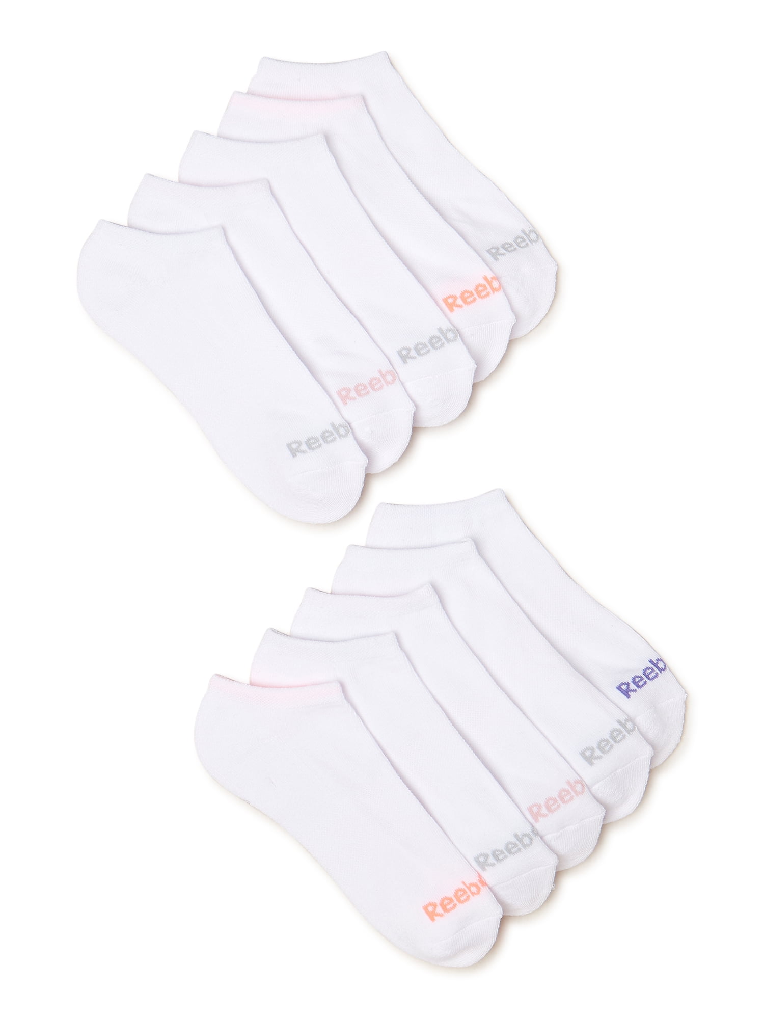 Reebok Women's Pro Series Cushion No Show Socks, 10-Pack