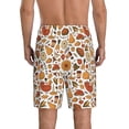 thumbnail image 3 of Kdxio Thanksgiving Food Print Mens Sleep Shorts Bottoms Soft Comfy Pajama Wear Pants with Drawstring Pockets, 3 of 7