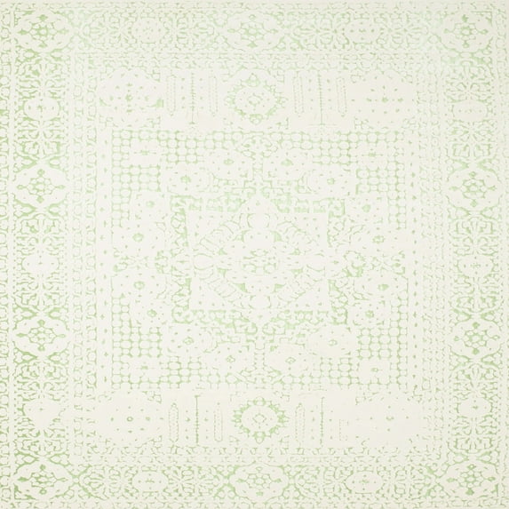 Ahgly Company Indoor Square Contemporary Tan Brown Gold Solid Area Rugs, 6' Square