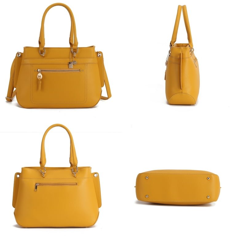 ★MCLANEE★ Grain Tote & Crossbody Bag grain MKF Collection Gardenia Vegan Leather Women's Tote Bag