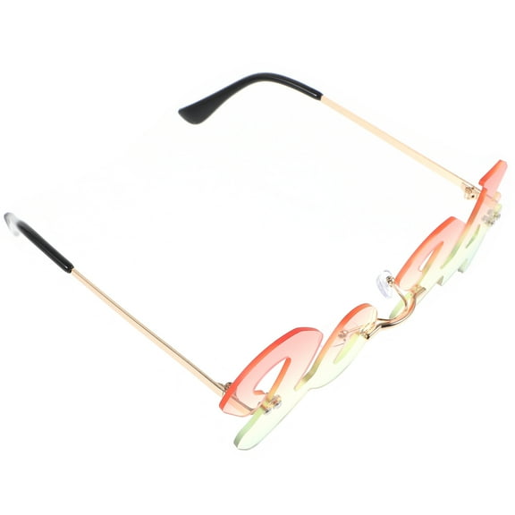 OUNONA  2024 Sunglasses Running for Women Rave Grad Eye Eyeglasses Colorful