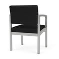 thumbnail image 5 of Lenox Steel Reception Waiting Room Healthcare Guest Chair / Silver Steel / Black, 5 of 5
