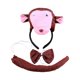 thumbnail image 1 of Conjunto de diadema con cola y pajarita de animal para disfrazarse, regalo de Halloween, cosplay para carnaval. Mono, 1 of 7