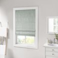 thumbnail image 6 of Madison Park Galen Basketweave Room Darkening Cordless Roman Shade Single Window Panel in Green, 31"x64", 6 of 6