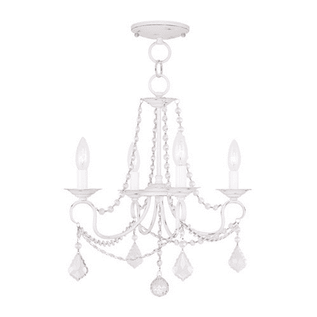 

Pendants Porch 4 Light With Antique White Finish size 18 in 240 Watts - World of Crystal