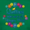 thumbnail image 3 of CafePress - Quilting Happy Place Women's Dark T Shirt - Women's Traditional Fit Dark T-Shirt, 3 of 4