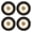 Gold[cite: 1], variant on BIMZUC 4Pcs RC Car Tire 1/10 Aluminium Alloy Hub Rubber Wheel Set Replacement Blue[cite: 1], 6.30 inches / 16 cm