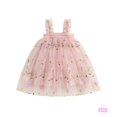 thumbnail image 1 of Eliza-0-4 Años Bebé Niñas Una Línea Sin Mangas Sólido/Flor Vestido De Fiesta De Verano Tul, 1 of 4