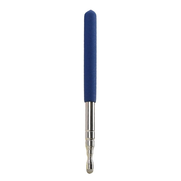Puntero telescópico para profesores, de mano, de 7 secciones, de acero inoxidable pantalla táctil azul