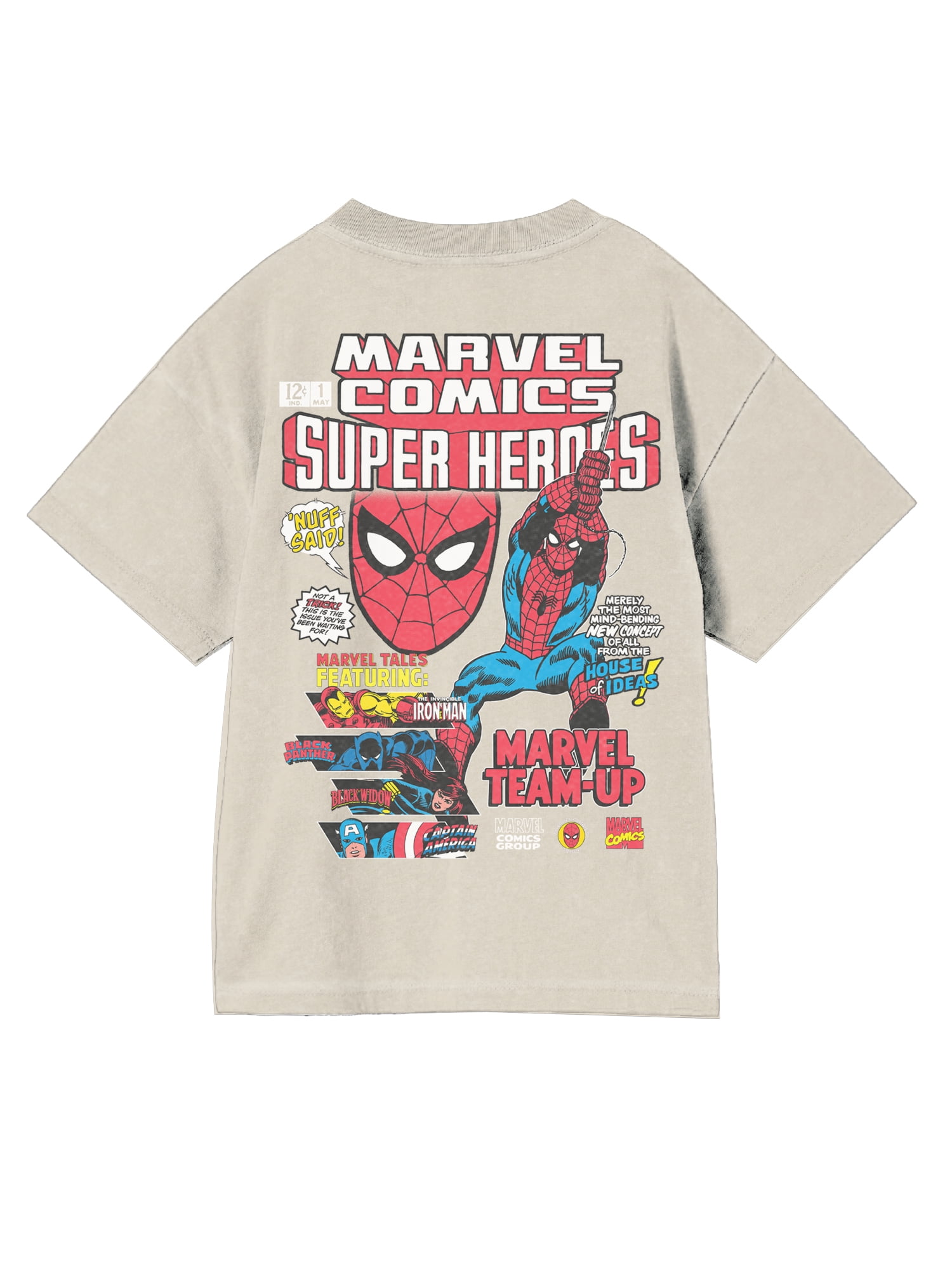 Spider-Man, Boys' Relaxed Graphic T-Shirt, Comic Spidey, Sizes 4-18