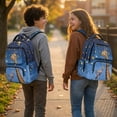 thumbnail image 3 of Jeiento Starry Giraffe Print 17 Inch Kids School Backpack Water-Resistant Lightweight Bookbag for Boys Girls Elementary Students Multi-Pocket Daypack for School Hiking, 3 of 7
