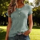 thumbnail image 1 of TaTaai Women's Summer Base Layer Top Short Sleeve V-Neck Mesh Fabric Ribbed Knit Casual Slim Fit Multi-Color T-Shirt Gift, 1 of 7