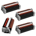 thumbnail image 1 of Pack of 40 DIN Rail Terminals,0.08-4 mm2 PCT-211 DIN Rail Terminals,Black Terminal Block Kit,Electri, 1 of 5