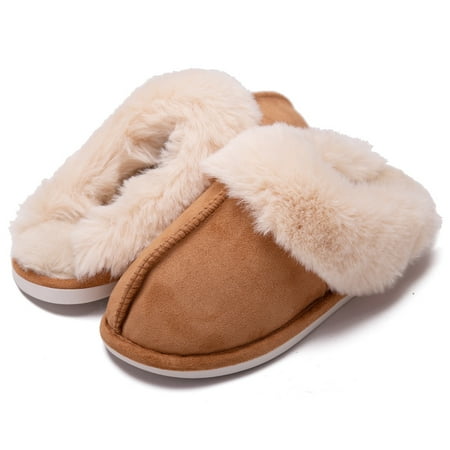

Womens Slipper Memory Foam Fluffy Soft Warm Anti Slip