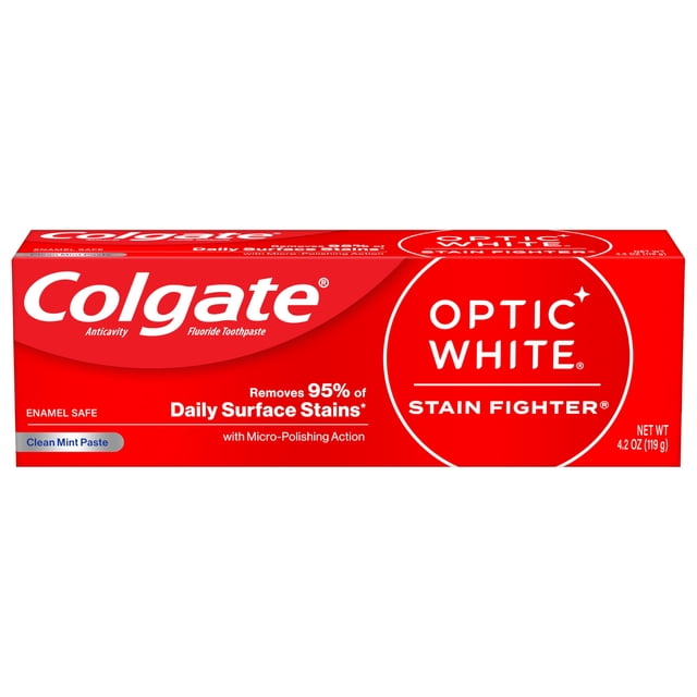 Pasta de dientes Colgate Optic White Stain Fighter Whitening 125ml
