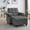 Dark Gray, variant on Ucloveria Large Size Convertible Sleeper Sofa Bed,Polka dot Velvet Pull Out Futon Couch with Storage handrails & Rotating Side Tables,Convertible Sofa Couch for Living Room (Coffee)