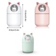 thumbnail image 4 of Advancent Humidificador de aire 300ML Difusor humectante de cabecera recargable con luz nocturna Auto-apagado Quiet Mist Maker Blanco Electrodomésticos Rosado Advancent HA063797-02, 4 of 6