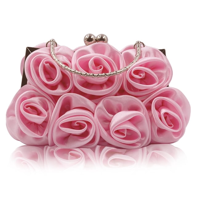 Bolso de mano de noche JAMBHALA Dressy Floral Satin para mujer