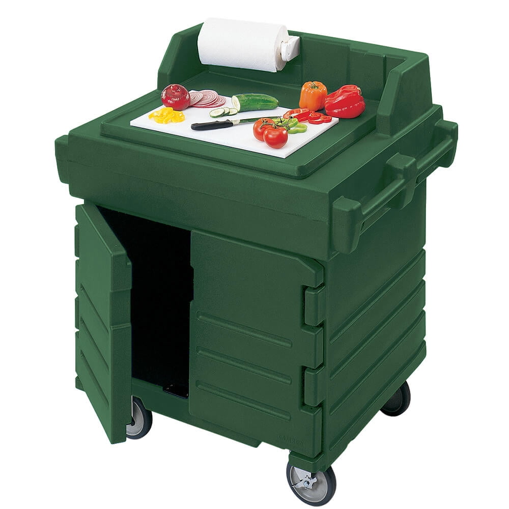 Cambro Food Preparation Cart / Work Station, Green, KWS40519