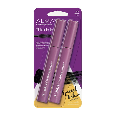 Almay Thickening Mascara, Black - 2 pack (The Best Thickening Mascara)