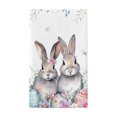 thumbnail image 1 of Serviettes de Cuisine de Pâques Imprimé Lapin Serviette de Vaisselle Serviette de Pâques Ufs Lapin R3R1, 1 of 9