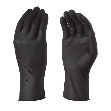

Disposable gloves in sensitive black nitrile powder-free box of 100 size S