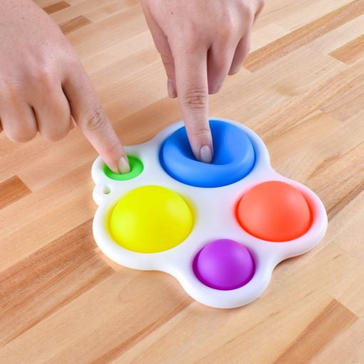 Giggle Zone Dimple Fidget, Plastic Rainbow Pop It Sensory Toy