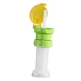 thumbnail image 3 of Tapa de conversión de boquilla para botella de agua con pajita, antiderrames, reutilizable, para viajes, coche, picnic, para niños, alimentación con Verde Amarillo, 3 of 7