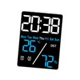 thumbnail image 2 of veasfak Digital Alarm Clock 3 Levels Brightness with Dimmer Multipurpose LED Display for Blue Digital White, 2 of 9