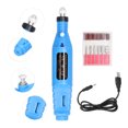 thumbnail image 2 of USB Power Supplys Handheld Mini Electric Grinder Nail Gelatum Removing Tool Manicure Machine Speed Adjustable Grinding Rotary Tool Kit with 6 Grinding Heads, 2 of 8