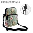 thumbnail image 5 of POLERO Crossbody Bags Vintage Floral Design Portable Crossbody Purse for Running, Polyester Double Deck Shoulder Bags, 5 of 7