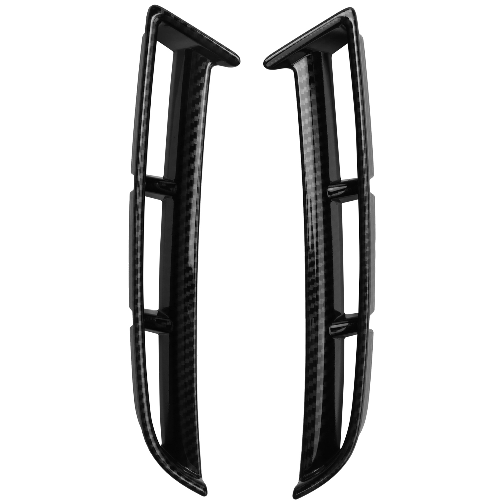 Carbon Fiber Front Fog Light Eyebrow Cover Trim Fog Light Vent Fender