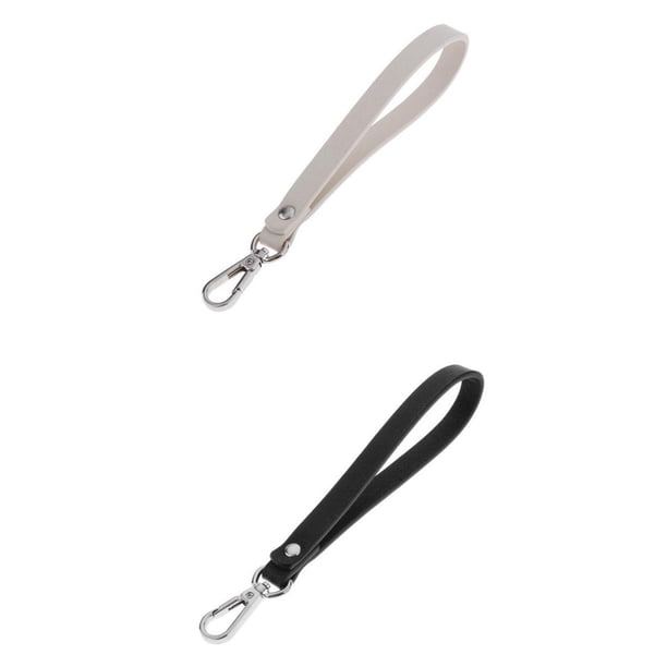 Correa de Muñeca Del Llavero Del Teléfono Celular de Cuero 2pcs con La Cerradura de Cuero