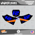 thumbnail image 3 of Kalair GFX Graphics Kit for Yamaha 2-stroke Enduro YZ 250X (2023) Vendetta Series, 3 of 5