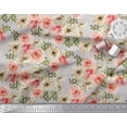 thumbnail image 2 of Soimoi Tissu Crêpe Polyester Ranunculus avec Motifs Floraux au Mètre 52 Pouces de Large, 2 of 3