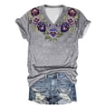 thumbnail image 1 of DPTALR T-shirts Décontractés pour Femmes Col Rond Manches Courtes Hauts pour Femmes, 1 of 3
