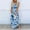 #1-Blue, variant on Azrian Summer Dresses Women Casual Loose Summer Printed Tank Dress Beach Sundress Crewneck Sleeveless Dresses
