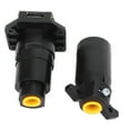 thumbnail image 1 of 7 Pin Trailer Wiring Adapter Plug, Durable Light Construction 7 Poles Round Trailer Connector  For Semitrailers, 1 of 8