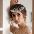 thumbnail image 2 of Birthday Crystal Rhinestone Tiara Queen Crowns Prom Headband Hair Combs Pin for 30th Birthday Party Favor, 2 of 4