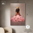 thumbnail image 5 of Princess in Pink Canvas Ebony Portrait Art by Art Remedy, Gallery Wrapped, 36" x 54", 5 of 7
