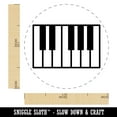 thumbnail image 2 of Piano Keys Octave Self-Inking Rubber Stamp Ink Stamper - Pink Ink - Medium 1 Inch, 2 of 7