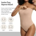 thumbnail image 3 of Lilvigor Strapless Shapewear Bodysuit for Women Thong Body Shaper Under Dress Tummy Control Bodysuit Tank Top Butt Lifter, 3 of 7