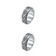 thumbnail image 3 of Sonducket Anillo de banda grabado, disfraz de boda, fiesta, nudillo estético, joyería para hombres, novios, accesorios de oficina, tamaño Type2 NO2, 3 of 6