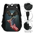 thumbnail image 3 of Disketp American Flag Mochila de Viaje Estampada para Laptop con Puerto de Carga USB, Mochila Impermeable para Computadora – Regalo para Hombres y Mujeres, 3 of 7